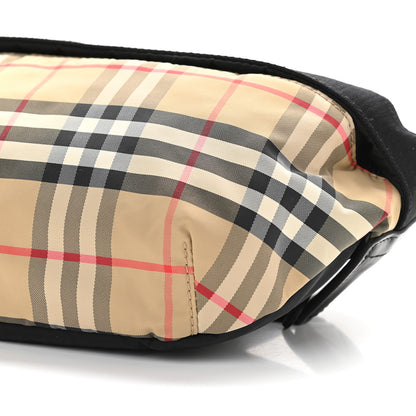 Burberry Nylon Vintage Check Sonny Bum Bag Archive Beige Black 6 of 9