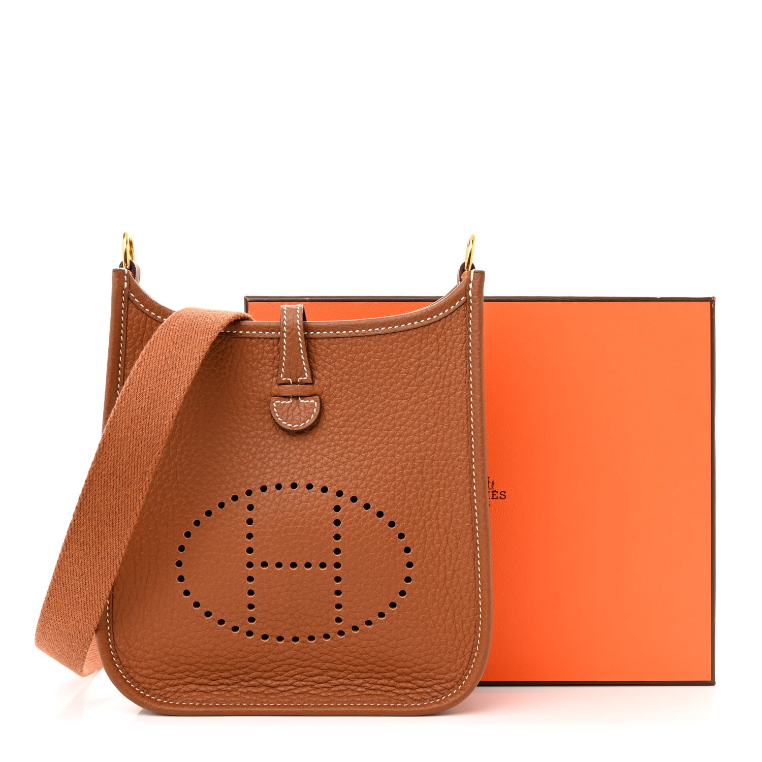 Hermes Taurillon Clemence Evelyne TPM Gold 12 of 12