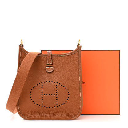 Hermes Taurillon Clemence Evelyne TPM Gold 12 of 12