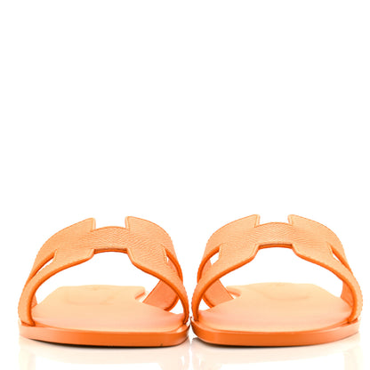 Hermes Epsom Oran Sandals 39 Orange Sunset 3 of 11