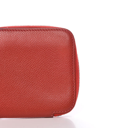 Hermes Epsom Globe Trotter Zip Agenda PM Rouge Casaque 12 of 12