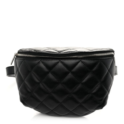 Chanel Calfskin Quilted Waist Belt Bag Black 1 of 10