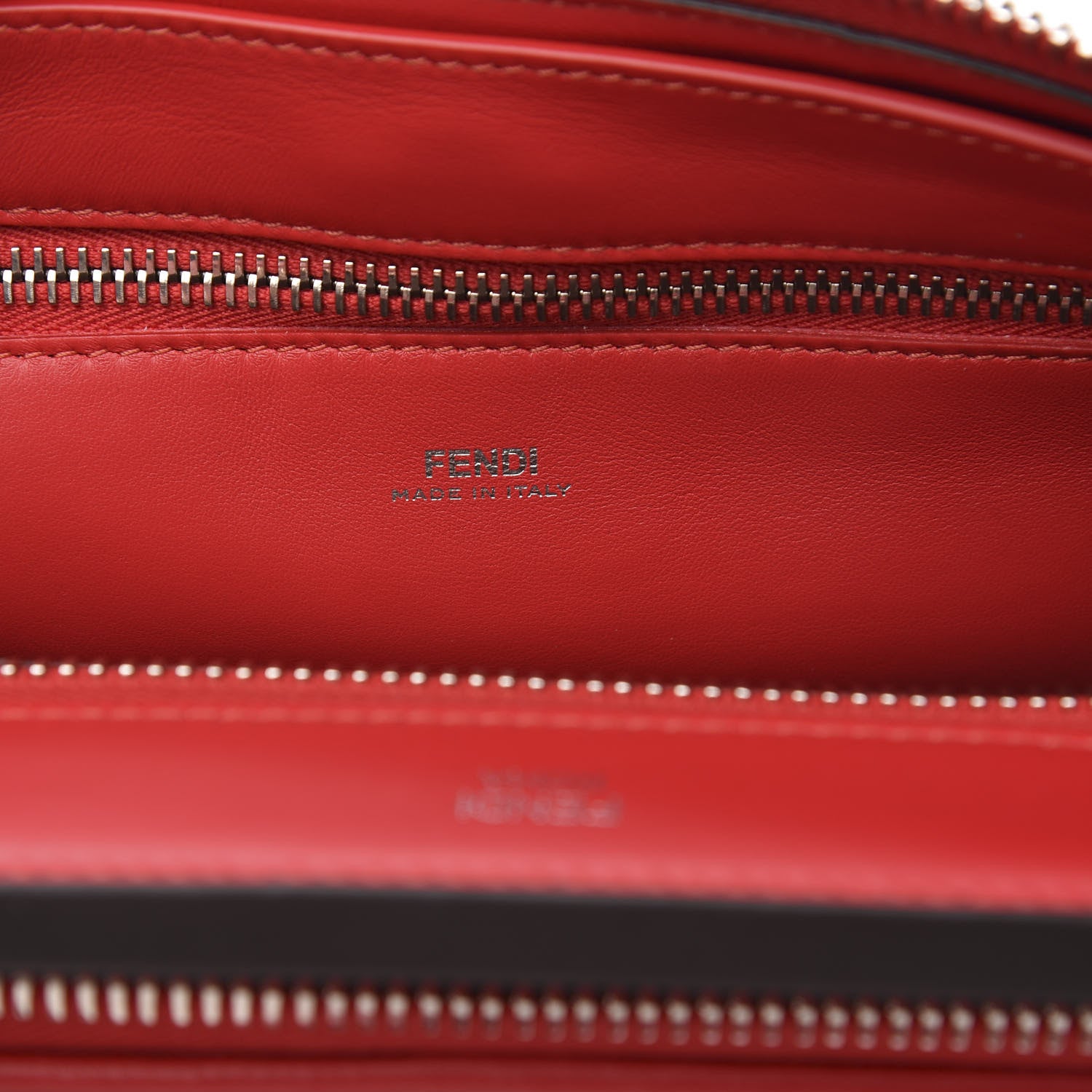 Fendi Shiny Nappa Trapuntata Small DotCom Click Chain Satchel Rojo 9 of 11