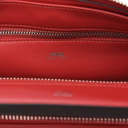 Fendi Shiny Nappa Trapuntata Small DotCom Click Chain Satchel Rojo 9 of 11