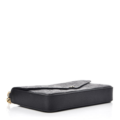 Louis Vuitton Empreinte Pochette Felicie Chain Wallet Black 4 of 11