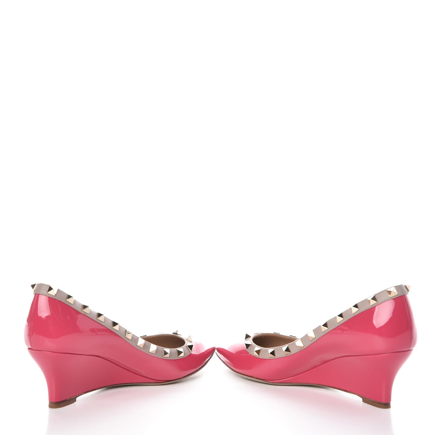 Patent Rockstud 70mm Wedges 38 Bouganville Poudre