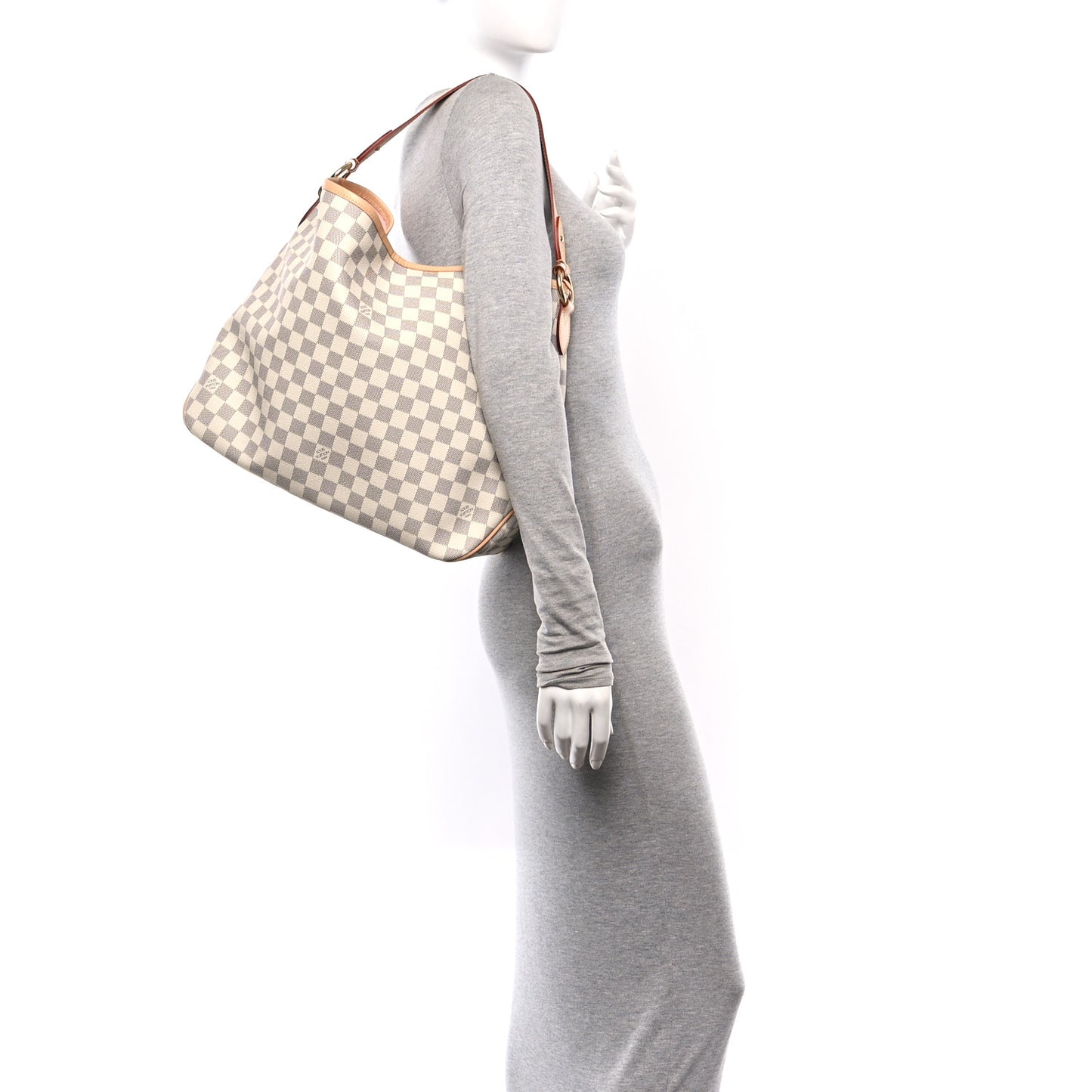 Damier Azur Delightful MM Rose Ballerine