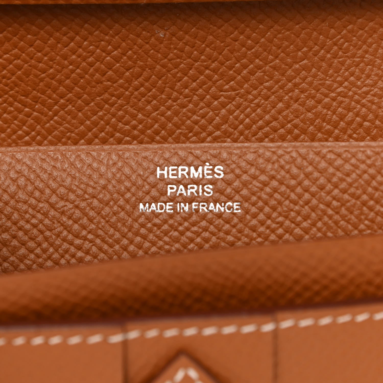 Hermes Epsom Bearn Gusset Wallet Gold 6 of 8