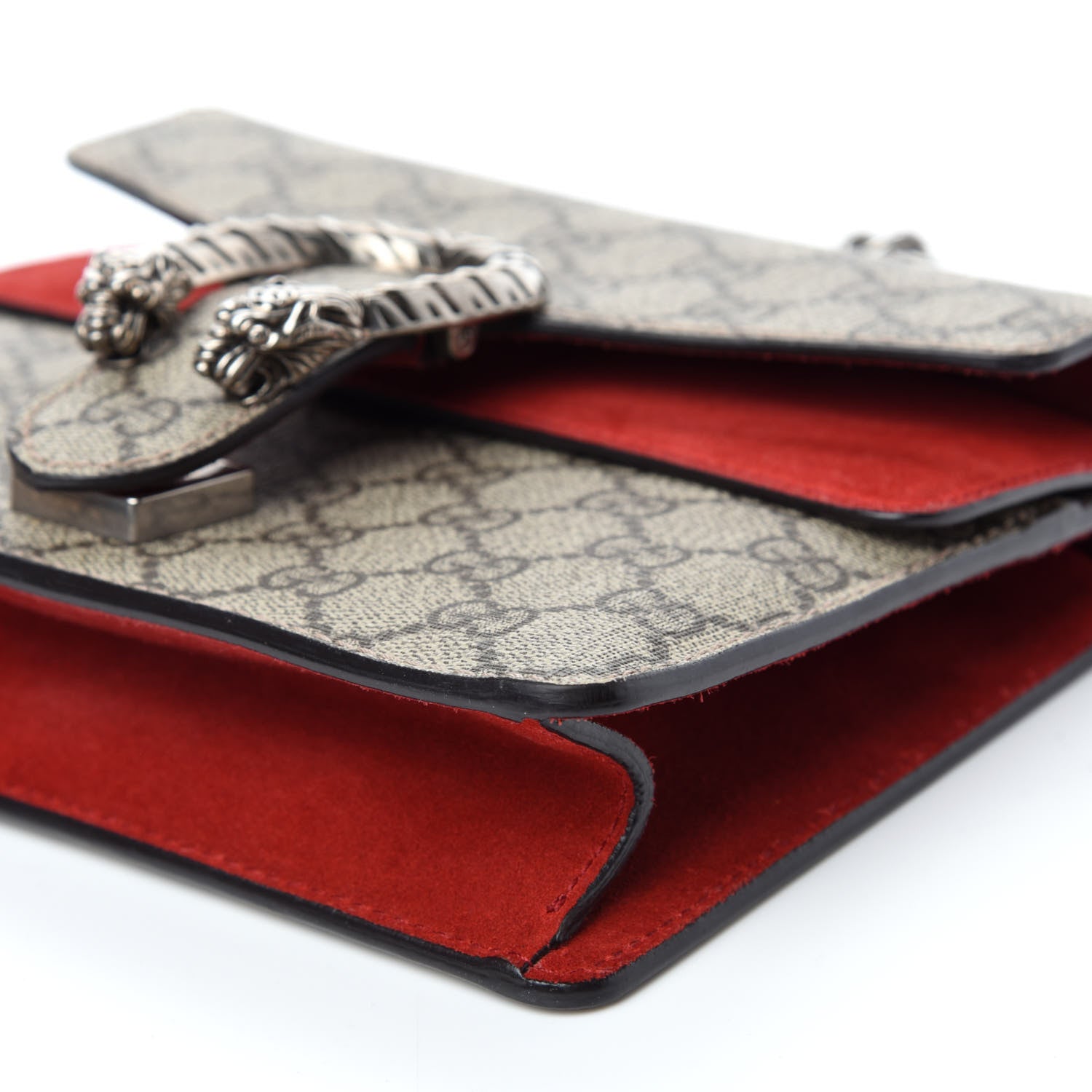Gucci GG Supreme Monogram Mini Dionysus Shoulder Bag Hibiscus Red 8 of 11