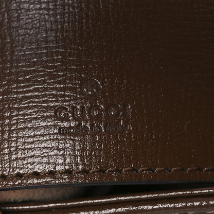 Gucci GG Supreme Monogram Azalea Calfskin Web Mini Jackie 1961 Hobo Beige Ebony Brown Sugar 6 of 11