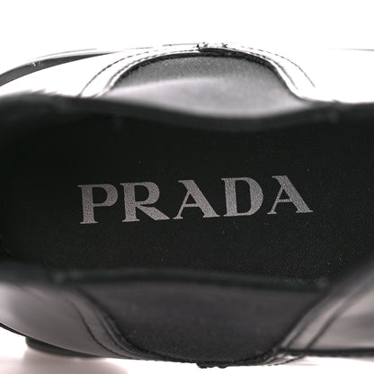 Prada Spazzolato Rois Monolith Chelsea 55mm Ankle Boots 39.5 Black 8 of 10