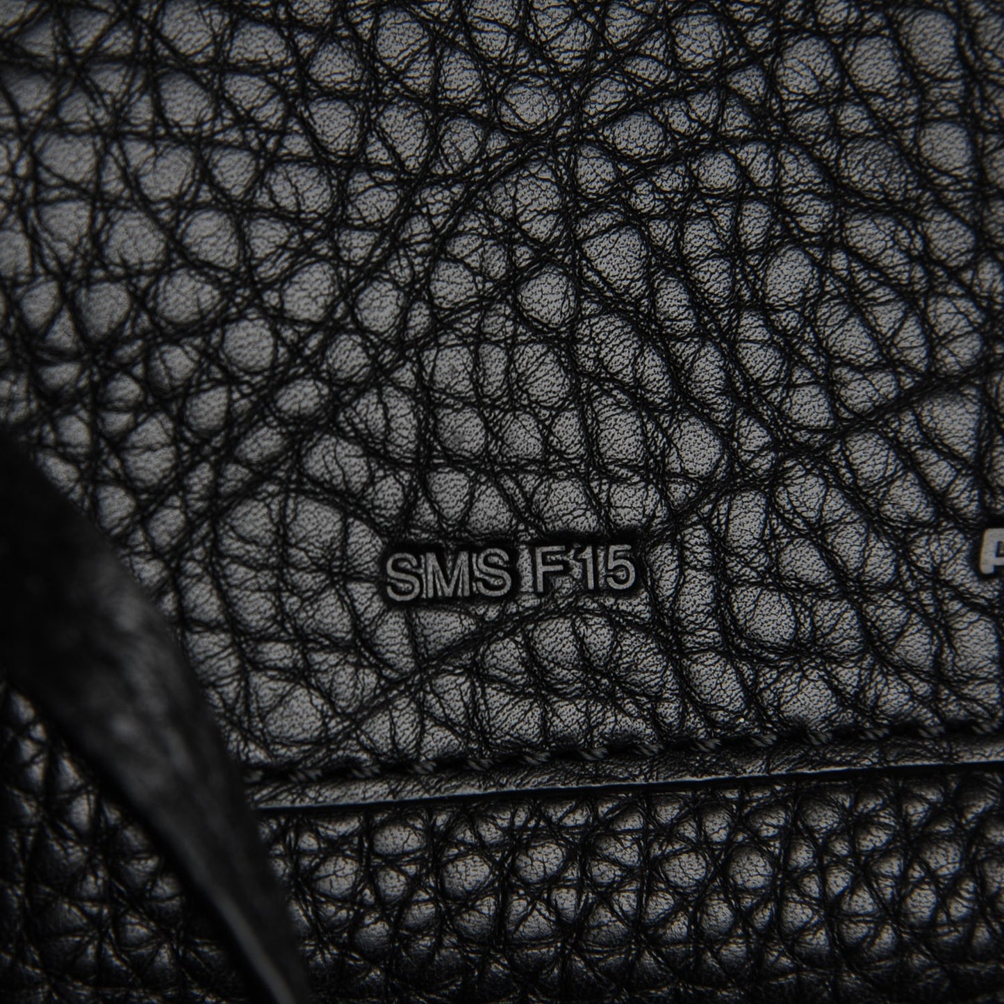 Pebbled Calfskin Studded Prisma Tote Black