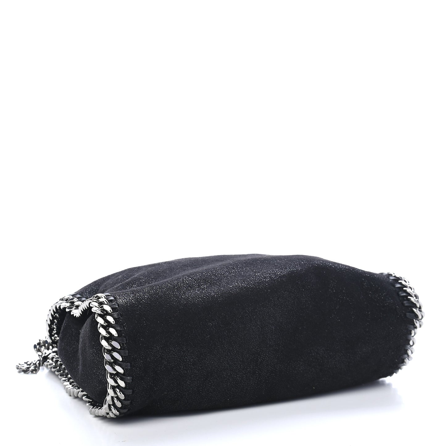Shaggy Deer Mini Falabella Fold Over Tote Black