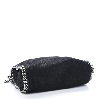 Stella McCartney Shaggy Deer Mini Falabella Fold Over Tote Black 3 of 8