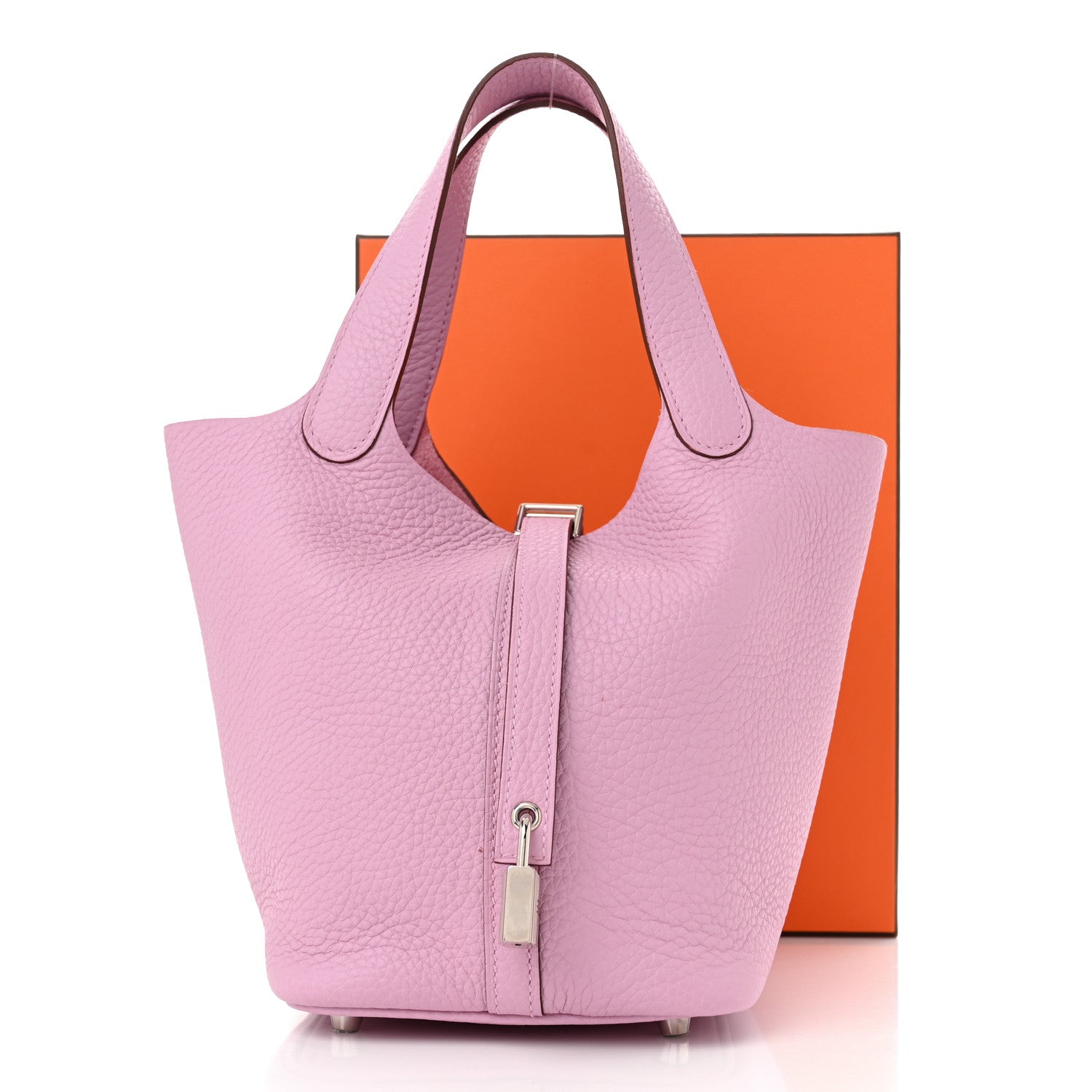 Hermes Taurillon Clemence Picotin Lock 18 PM Mauve Sylvestre 11 of 11