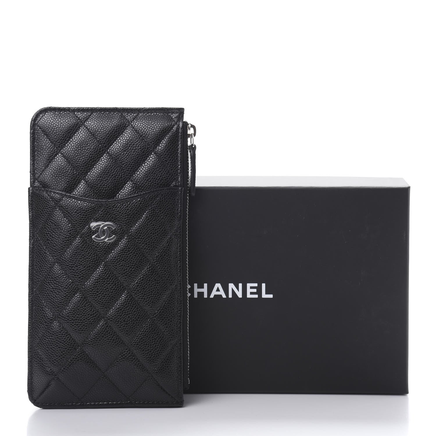 Chanel Caviar Quilted Classic iPhone Pouch Black 8 of 8