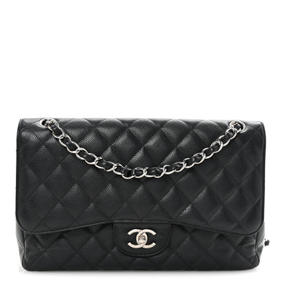 Chanel Caviar Quilted Jumbo Double Flap Black 1 of 10