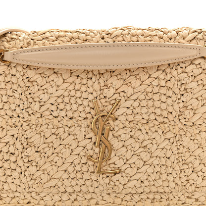 Saint Laurent Raffia Monogram Medium Jamie Natural Avorio 8 of 10