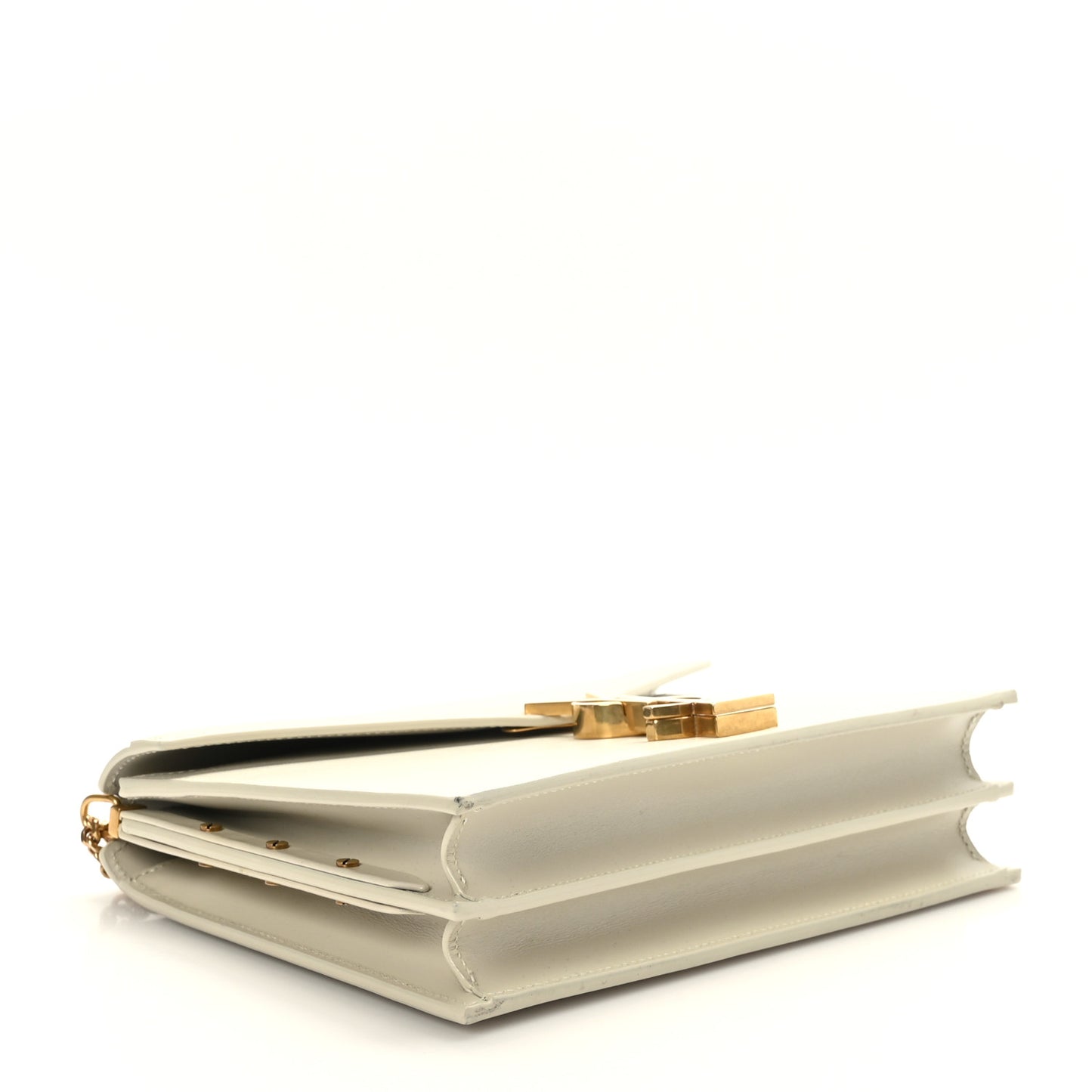 Smooth Calfskin Monogram Cassandra Clasp Bag Crema Soft