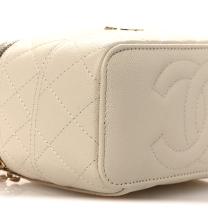 Chanel Caviar Quilted Trendy Handle Mini Vanity Ecru 9 of 11