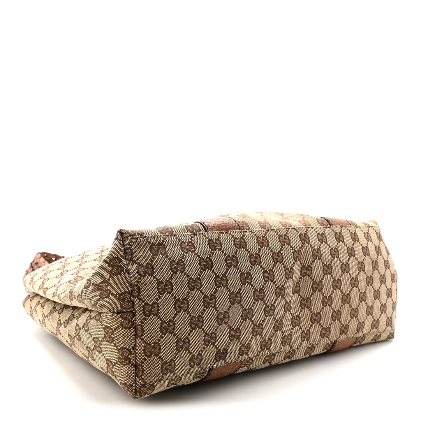 Monogram Medium Bamboo Bar Tote Brown