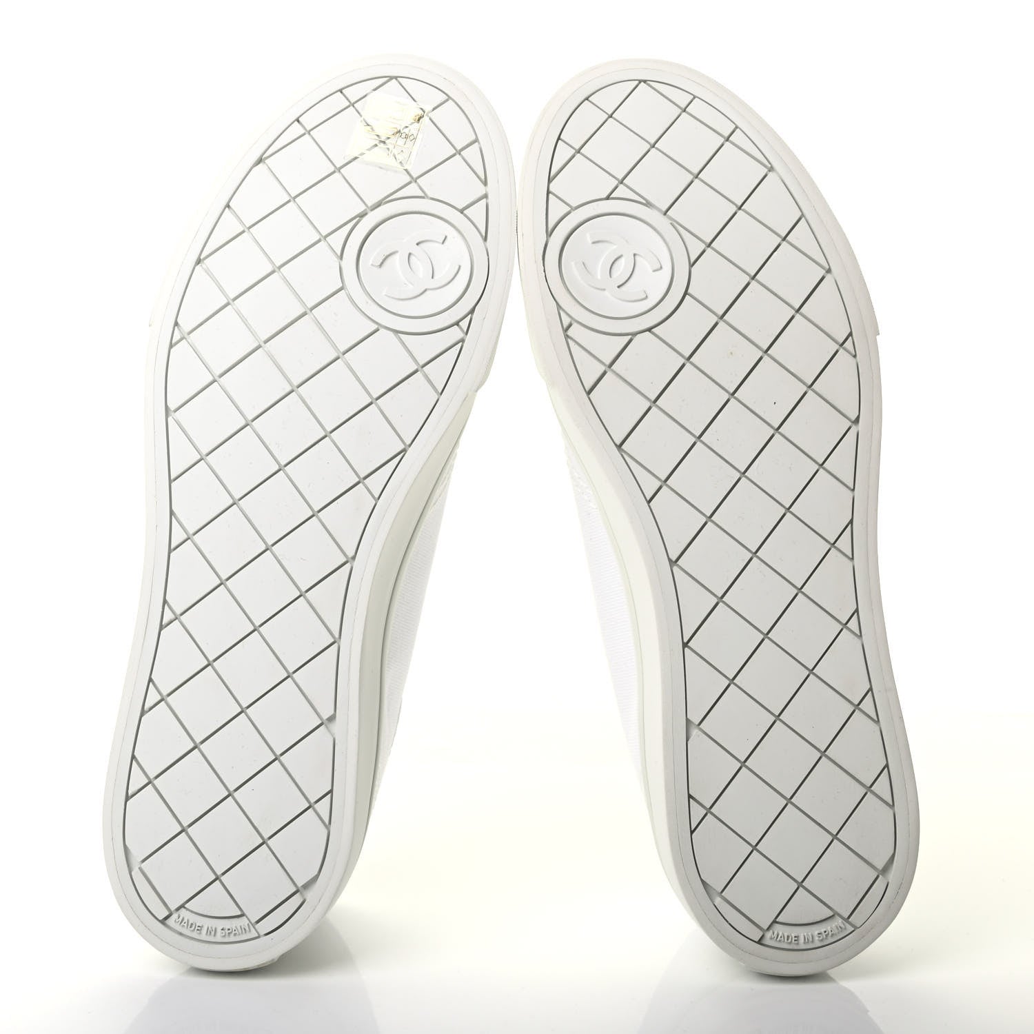 Chanel Mixed Fibers Low Top Sneakers 39.5 White 9 of 12