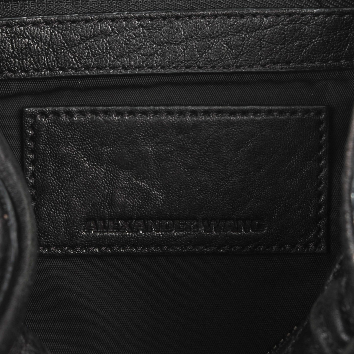 Pebbled Lambskin Rockie Black Matte Black Hardware