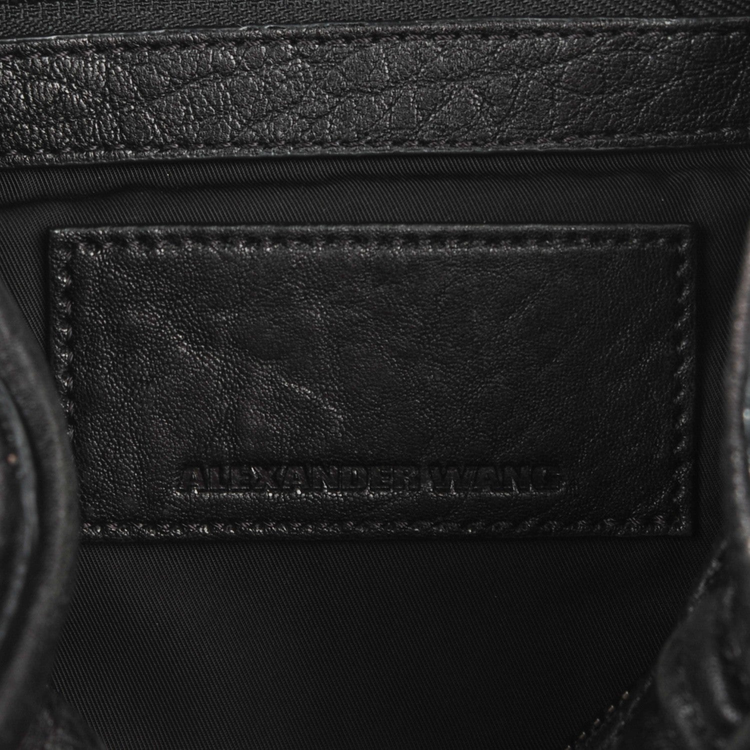 Alexander Wang Pebbled Lambskin Rockie Black Matte Black Hardware 6 of 12