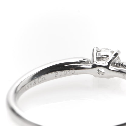 Tiffany Platinum Diamond .24ct Round Brilliant Harmony Engagement Ring 52 6 6 of 7