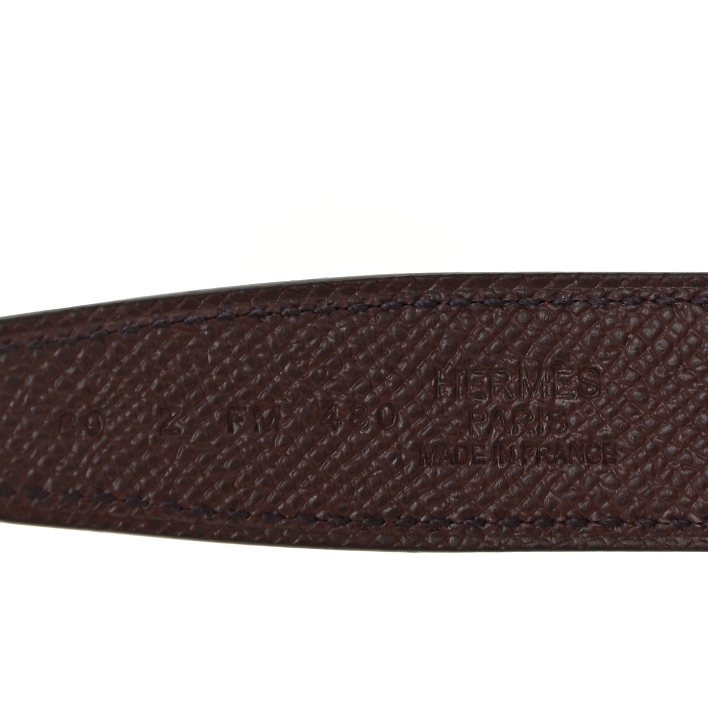 Swift Epsom 24mm Constance H Belt 80 Mauve Sylvestre Rouge Sellier