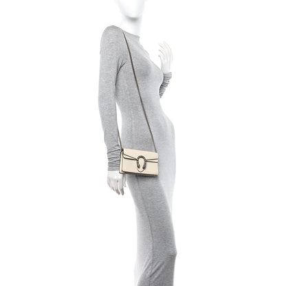 Gucci Dollar Calfskin Crystal Super Mini Dionysus Shoulder Bag Mystic White Black Diamond 3 of 9