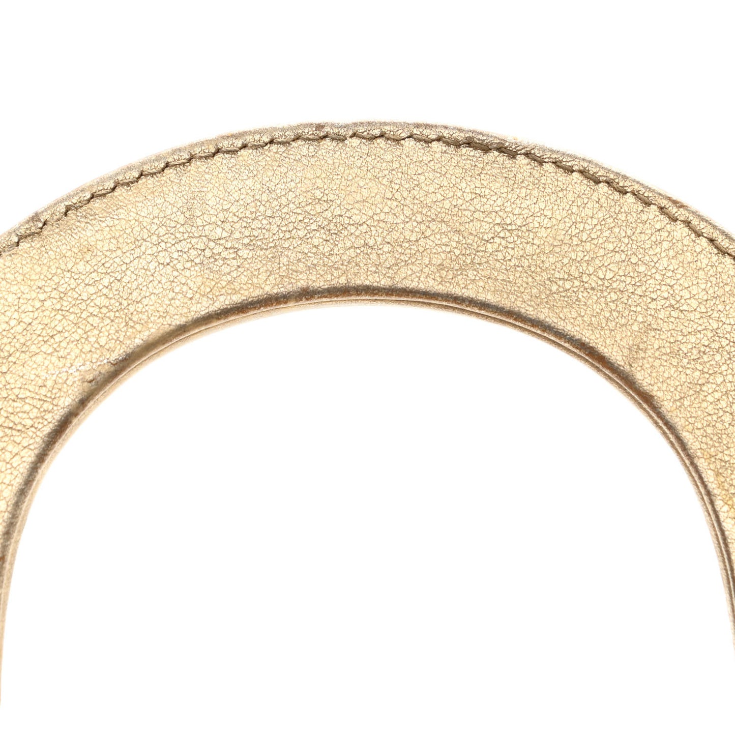 Metallic Lambskin Cannage Mini Lady Dior Gold