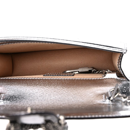 Gucci Metallic Calfskin Super Mini Dionysus Shoulder Bag Silver 6 of 10