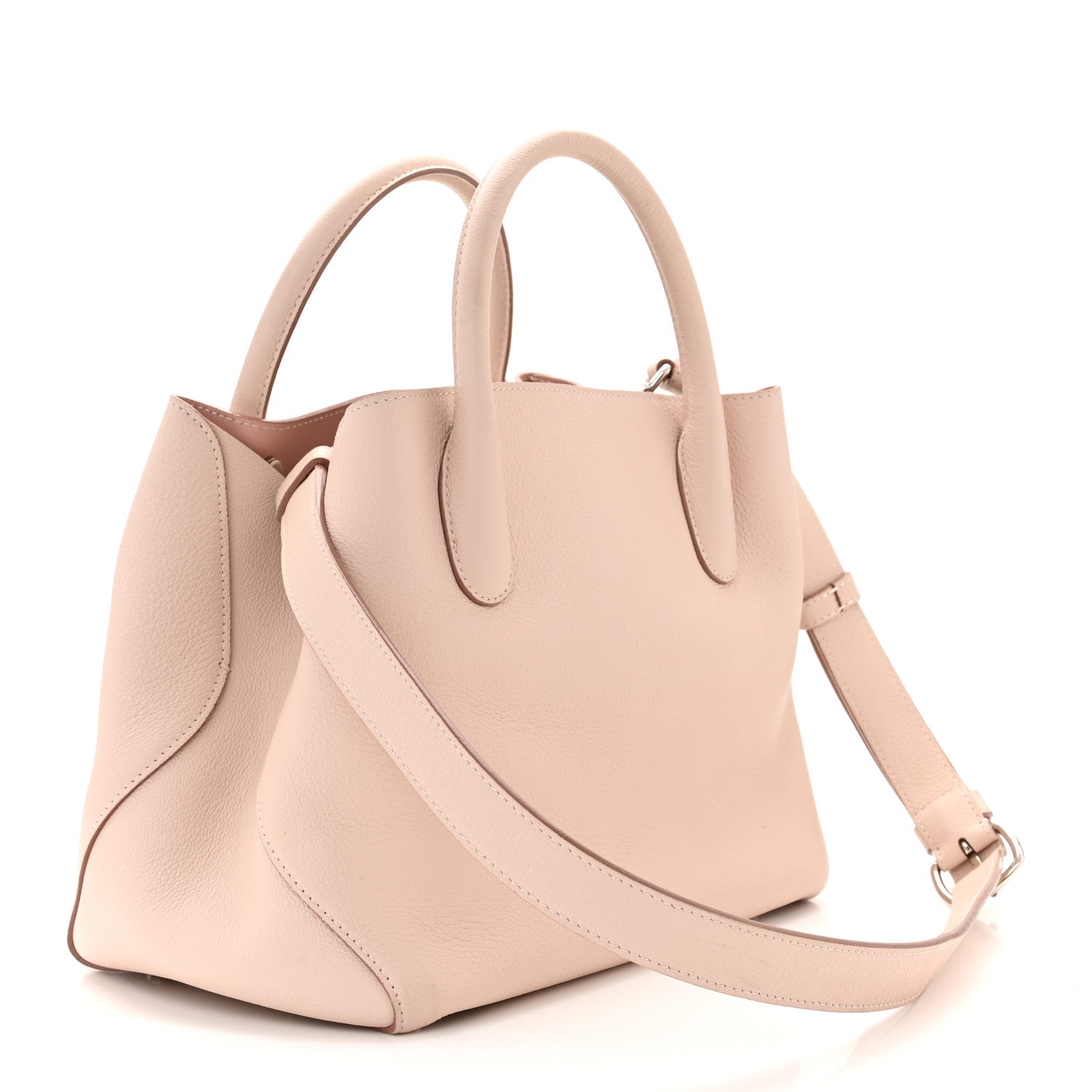 Christian Dior Supple Grained Calfskin Medium Open Bar Tote Rose Poudre 3 of 10