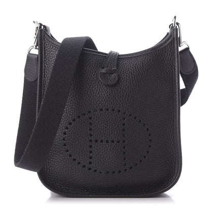 Hermes Taurillon Clemence Evelyne TPM Black 1 of 9
