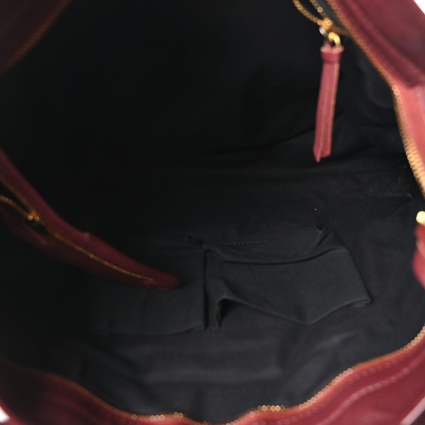 Chevre Gold Metallic Edge Hardware City Bordeaux