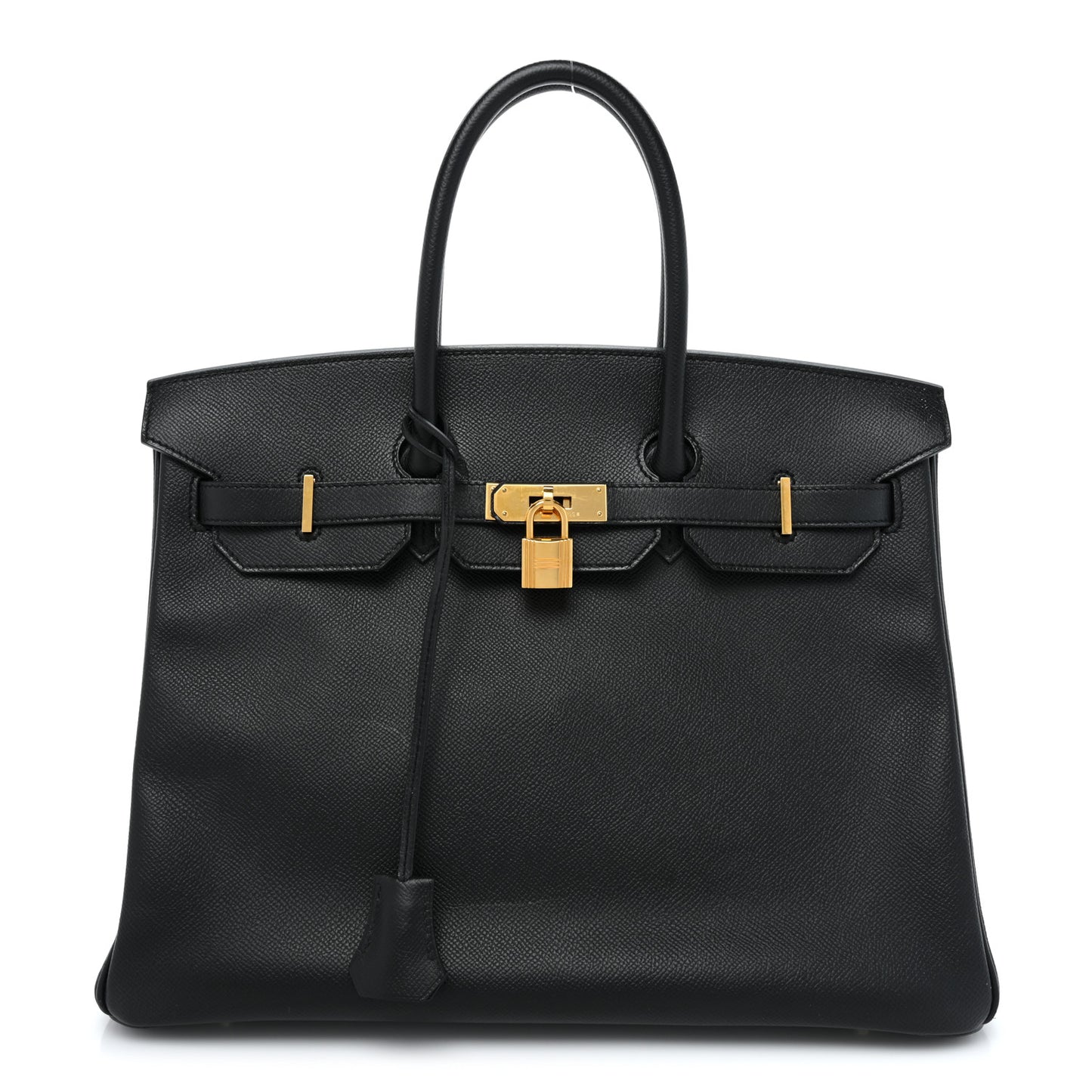 Epsom Horseshoe Birkin 35 Black Bleu Nuit