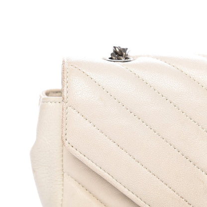 Saint Laurent Sheepskin Matelasse Monogram Classic Baby Chain Bag White 20 of 21