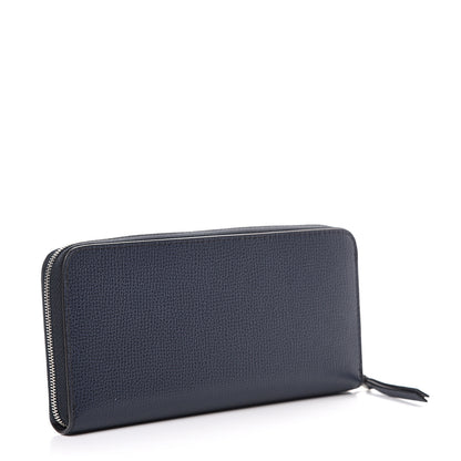 Mulberry Cross Grain Zip Around Wallet Navy 2 of 7