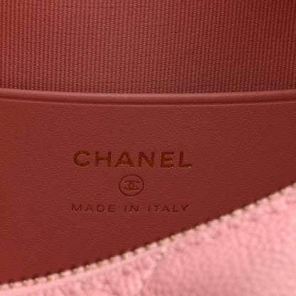 Chanel Caviar Quilted Hobo Clutch With Chain Pink 5 of 10