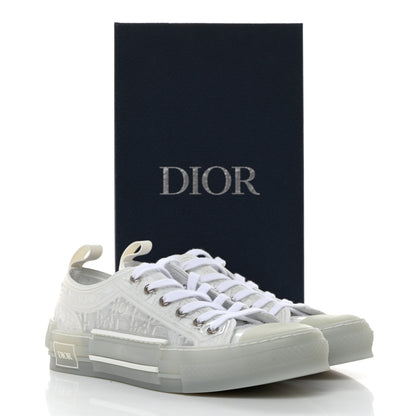 Christian Dior PVC Oblique Embossed Mens B23 Low Top Sneakers 42 White 10 of 10
