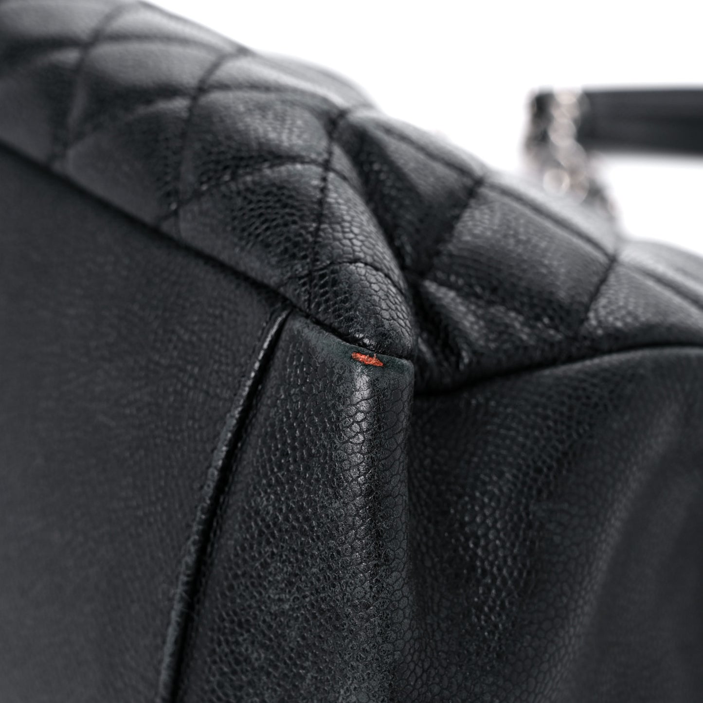 Caviar Quilted Grand Shopping Tote GST Black