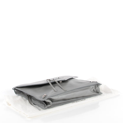 Balenciaga Veau Papier Sight Clutch Gris Metal 4 of 11