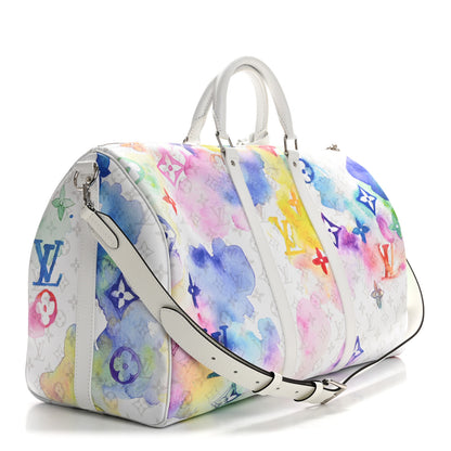 Louis Vuitton Monogram Watercolor Keepall Bandouliere 50 Multicolor 2 of 9