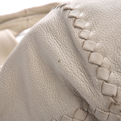 Bottega Veneta Cervo Deerskin Large Hobo Bianco White 15 of 17