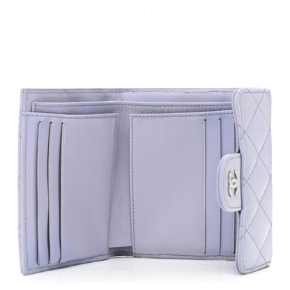 Chanel Caviar Quilted Compact Flap Wallet Light Purple 5 of 10