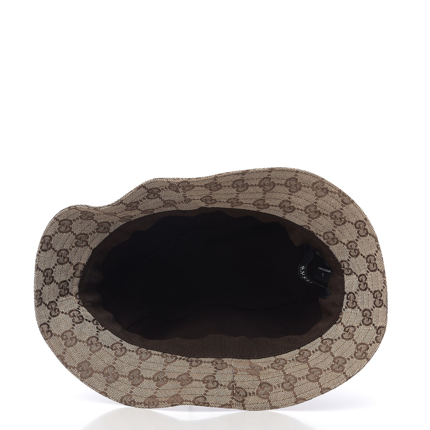 Monogram Web Bucket Hat L Brown