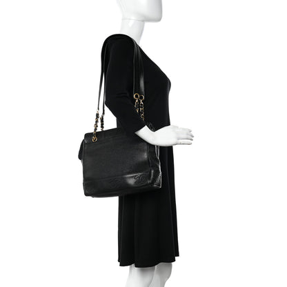 Chanel Caviar CC Shoulder Bag Black 2 of 13