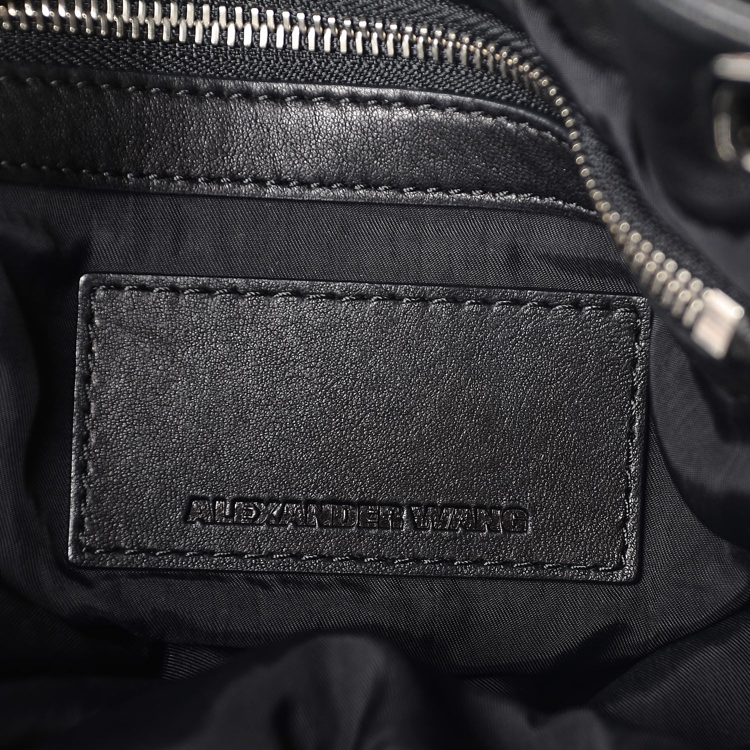 Alexander Wang Lambskin Marti Backpack Bag Washed Black Rhodium Hardware 7 of 7