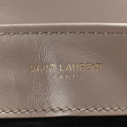 Saint Laurent Calfskin Y Quilted Monogram Toy Loulou Satchel Light Natural 7 of 10